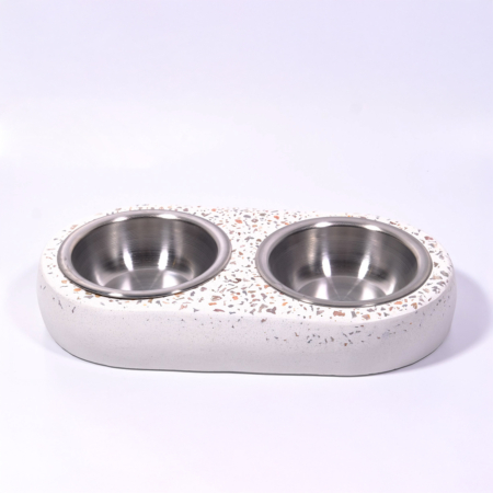 Concrete Pet Food Bowl