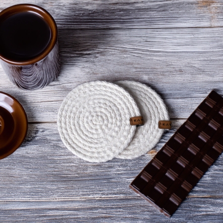 Handmade Straw Coasters